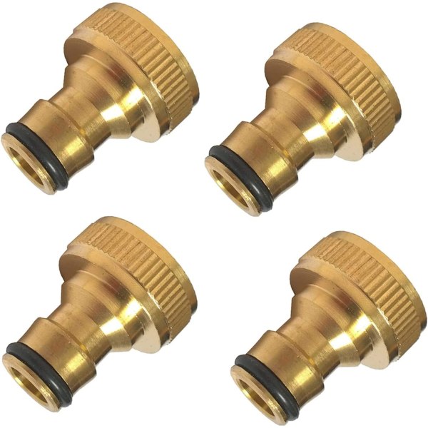 3/4" Brass Garden Hose Connector for Faucet Hose Connector（4pack