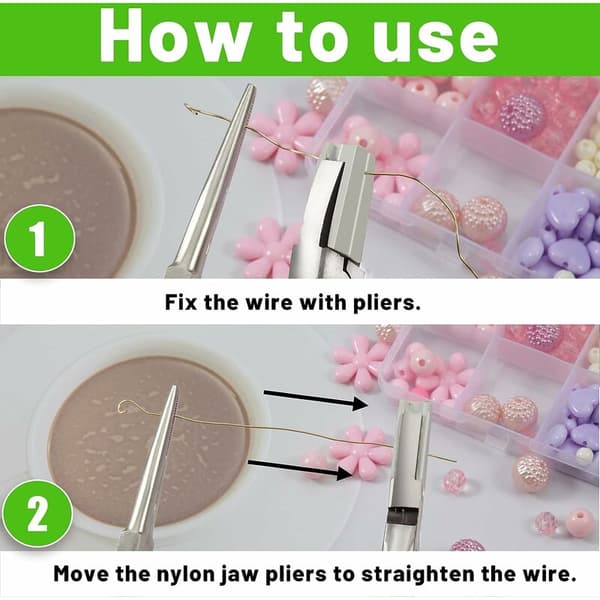 Mini Nylon Flade Næsetang til Smykkefremstilling 13,5 cm