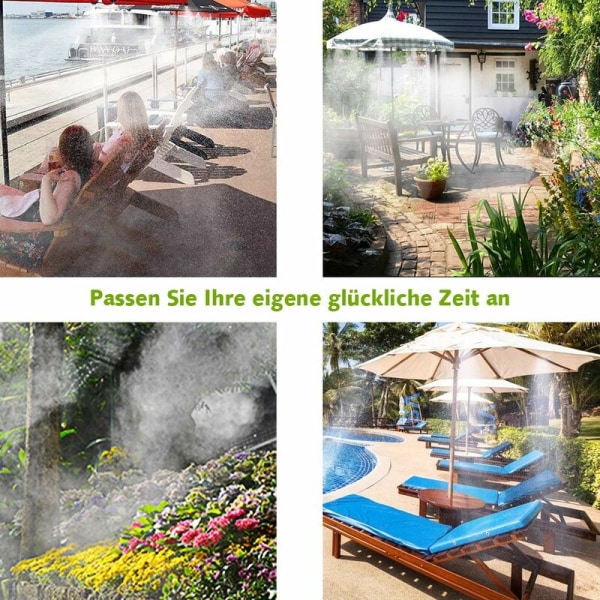 15M misting System, Patio Mist Maker Cooling Misting System Outdo