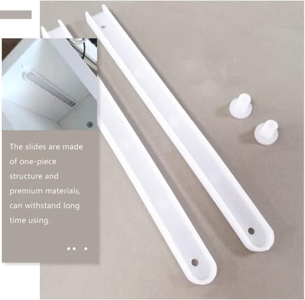 Sæt af robuste metalskuffeskinner Møbelskuffeskinne Hardware Tilbehør inkluderet