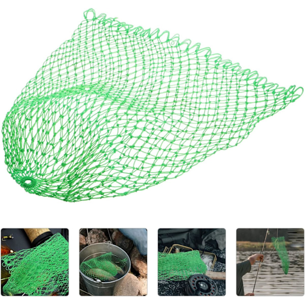 Tjockt nylonnät för flugfiskenät - Ersättningsutrustning för utomhusfiske - 60 x 50 cm