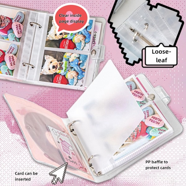 2x3 Fotoalbum Polaroid Bog Album, Kpop Fotokort CD Lommer Binder Fotokortholder til Fujifilm Instax Mini Film, Kreativ Gave