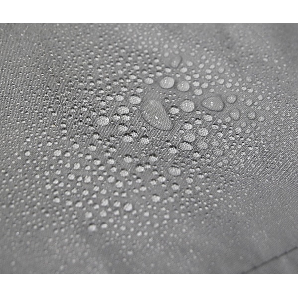 2x3 m solsegel grå rektangulär utomhus anti-UV trädgårdssolskydd