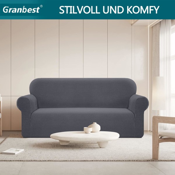 Vandtæt Spandex Jacquard Stretch Sofa Slipcover med skridsikker