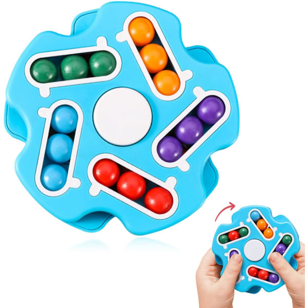 Magic Bean Cube, Magic Bean (Blå), Spinnende Magic Beans, 3D Rotasjon
