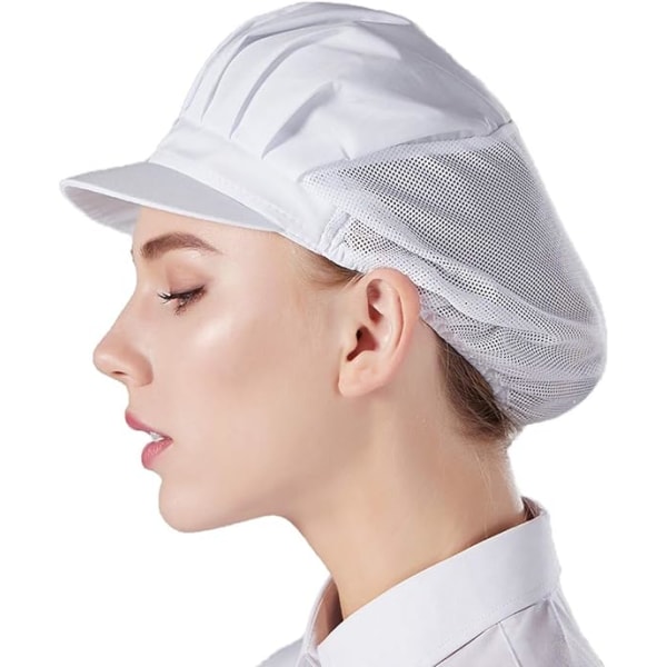 1 stk Kokkeberet Unisex Kjøkkenhatt med Mesh for Verksted