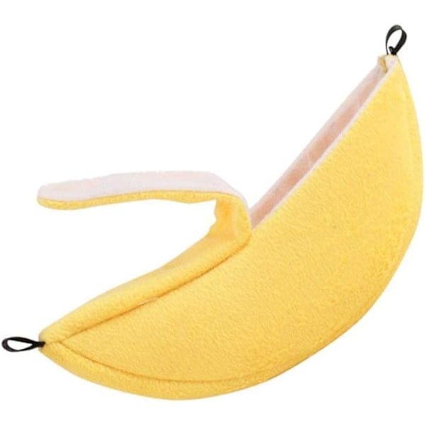 Banan Hamster Seng Hus Hengekøye Lite Dyr Varm Seng Hus Bur Rede Hamster Tilbehør for Sukkerflyver Hamster Liten Fugl Kjæledyr