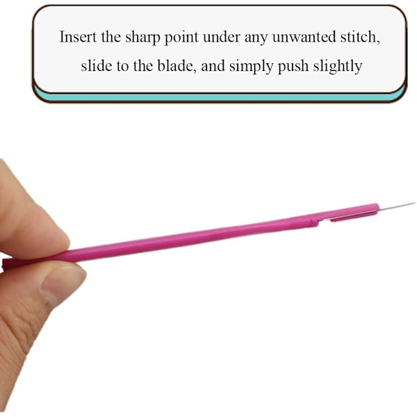 2 stk. Rosa Sprettekniv Ergonomisk Grep Tråd Stingfjerner Verktøy Søm Stingkutter Trådspretter Sytilbehør og -rekvisita for Håndverk Notio