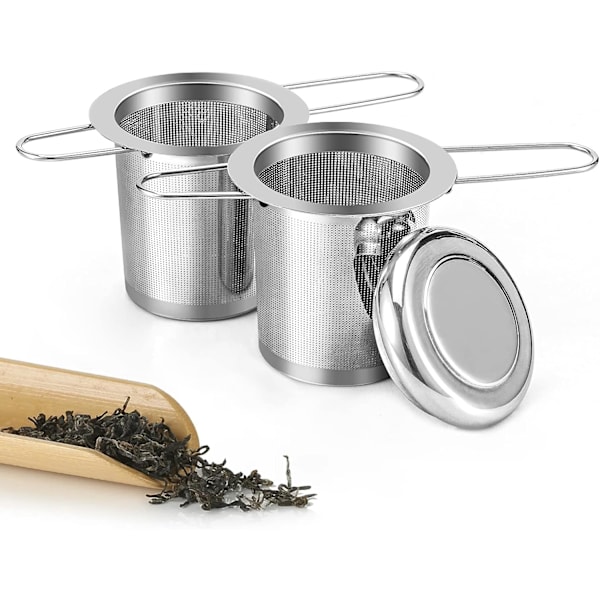 2 stk. Teefilter, 304 Rustfrit Stål Teefilter Teinfuser med