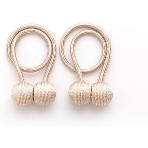 4 stk. Lysegrå Vindusgardin Tiebacks Clips Sterk Magnetisk Bånd Hjemmekontor Dekorative Draperinger Vev Holdbacks Holdere Europeisk Stil