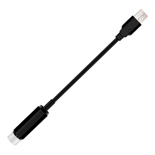 LED projektorlampe (blåt lys) med USB-interface til biltag