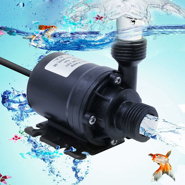 800L/H 5M Neddykkelig Vandpumpe DC 12V Amfibisk Pumpe til Dam