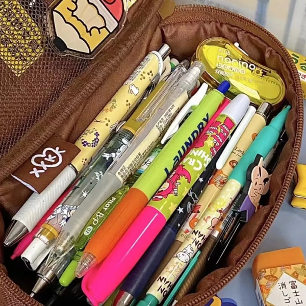 Pencilväska med stor kapacitet i japansk studentretro pennväska C
