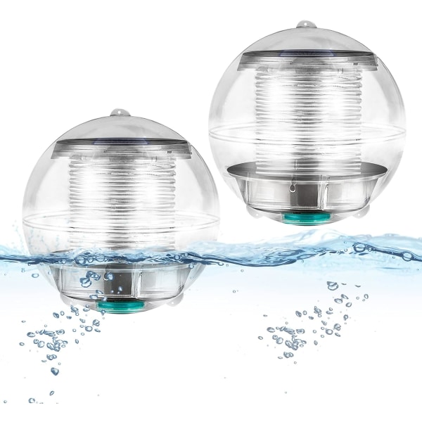 PCS Pool Light, 7 Färger Bytande Solcellsdriven Flytande Dammlampa, Vatt