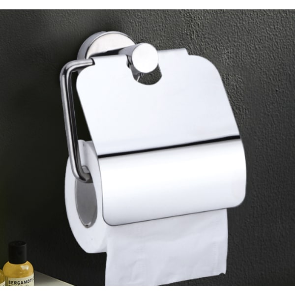 Krom veggmontert toalettpapirholder