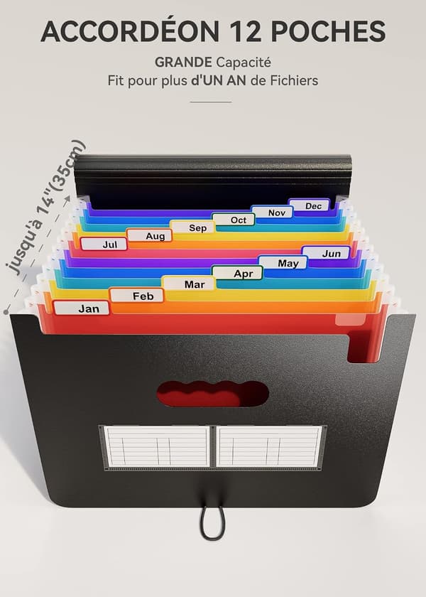 A4 Sorter / Dokumentarrangering / Papirlagring 12 Rom -