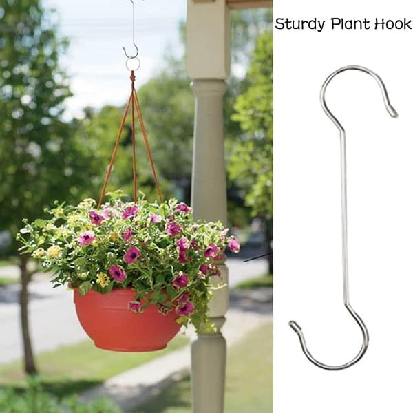 Ocean 10-pakks S-formede hengekroker, rustfritt stål, holdbare, store