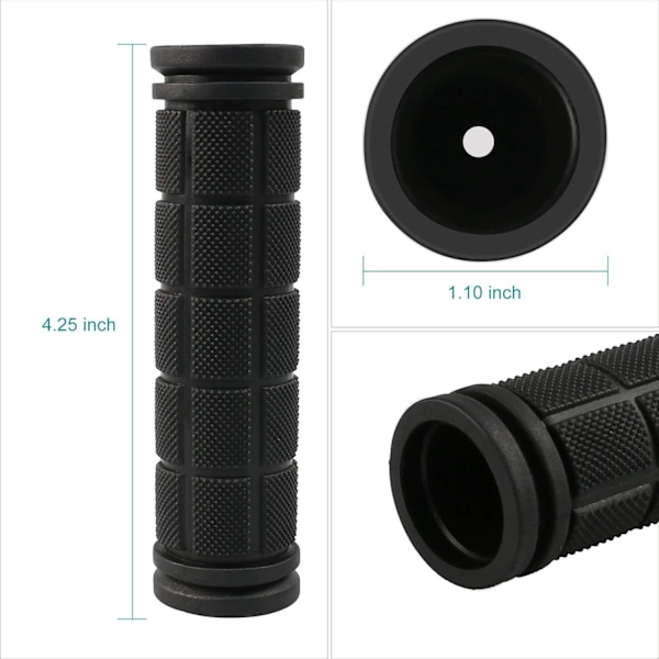 4 stk. Cykelstyrgreb, Børne skridsikre cykelstyrgreb i gummi, Specialiserede udskiftningscykelgreb, til Beach Cruiser Razor Scooter Foldbar Mou