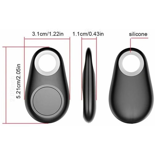 (5 Pak) GPS Tracker Smart Nøglefinder Locator Anti-Lost Bluetooth