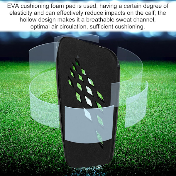 2 st Mini Benskydd för Fotboll, 17,5x8 cm Förlängda Mini Benskydd Ihåligt Rombgaller Små Fotbolls Benskydd Små Skyddande Benskydd för Mig