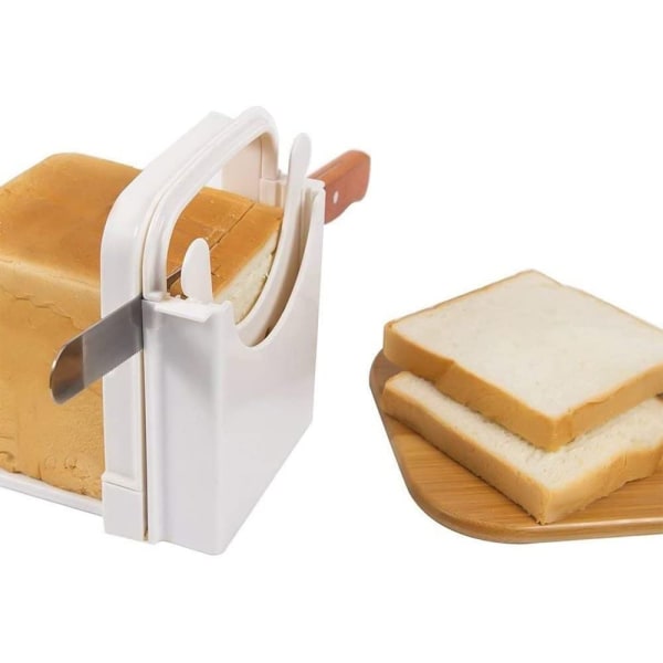 Leivänleikkuri kotitekoiseen leipään, säädettävä ja taittuva
