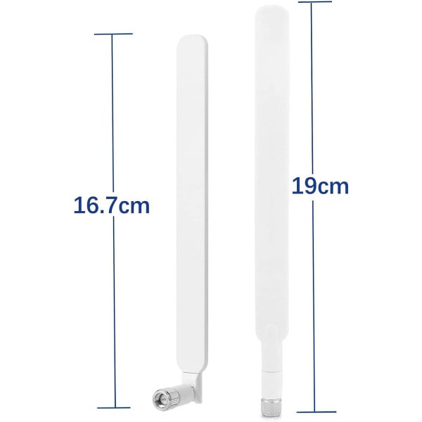 2 kpl SMA 4G LTE-antenni SMA-uros Matkapuhelimen WiFi-antenni 10dBi