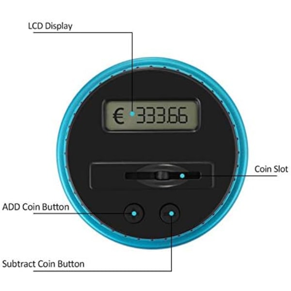 Digitaalinen Säästöpossu Elektroninen Säästöpossu Laskeva Säästöpossu LCD