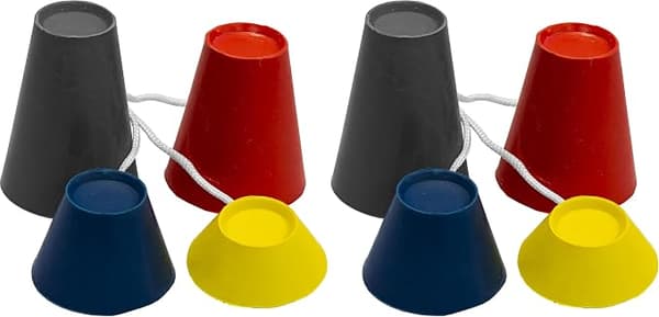 Vintergummi golf-tees/gummibaser, vinter-tees for snø (4 sett), golf-tees, vintergolf-tees (44/38/22/12 mm)