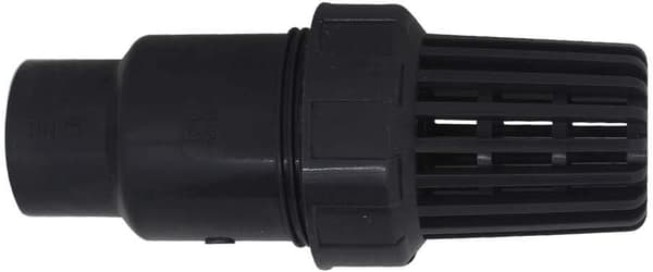 Fotventil backventil med sugkula 20 25 32 40 50 63 75 90mm backventil silventil backventil pvc poolpump (Innerdiameter 75