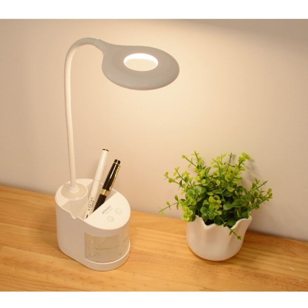 LED-bordslampa, bordslampa för barn Dimbar 3 ljusstyrkanivåer Eye Pr
