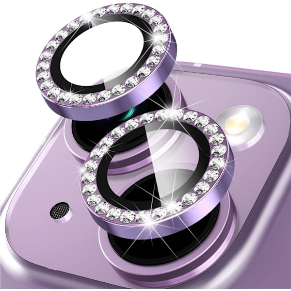 Takakameran suoja iPhone 14/14 Plus -kuville (Violetti)