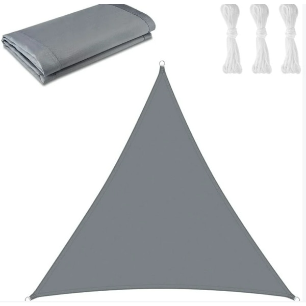 Trekantet SkyggeSeil 3 x 3 x 3 m - UV-Beskyttet Skyggeduk for