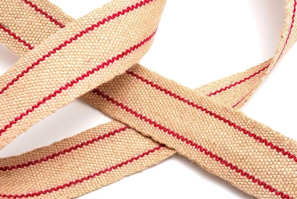 Jute Polstringsrem - 10 Meter - Professionel Bælterem til Stolebunde, Sofa, Møbelfiksering - 50 mm