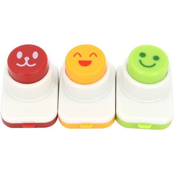 3 st DIY Sushi Verktyg, Smiley Ansikte Laver Sjötång Nori Stans Präglingsverktyg Risboll Onigiri Form
