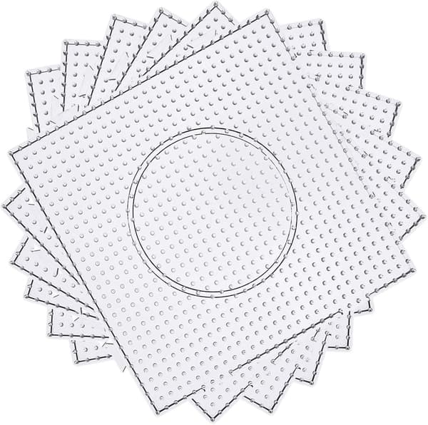 4 STK 5 mm sikringsperleplader, store klare stiftplader sæt, splejsbare