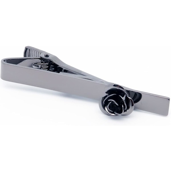 Roseblomst Mans Slipsklemme Med Presentasjonsboks Slipsbar For Gentleman Vanlig Slips Slipsklemme For Daglig Forretning Jubileum Bryllup Anledninger