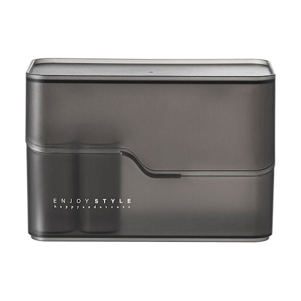 1 stk. Kosmetik Organizer Beholder Makeup Organizer Box Smykke Opbevaringskasse Med Låg Toiletartikler Vatpind Beholder