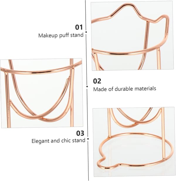 2 stk. Sminke Egg Holder Makeup Oppbevaring Egg Puff Brett Sminke Svamp