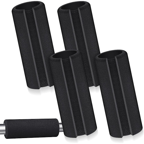 4 stk. Håndtakgrep 4,25 tommer Gummiskumgrep Wrap Myk Buffer Tube Cover Buffer Tube Pad Komfortable Håndtakstrekk for Fitness Hjem Hage Sykkel Eks
