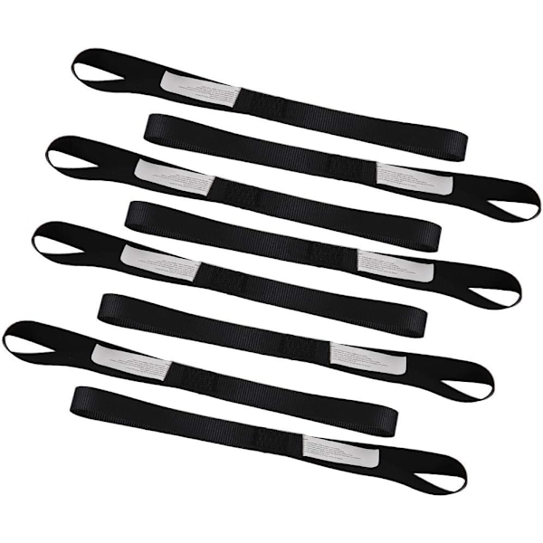 8PK Myke Løkke Festestropper 1-1/16 x 18 tommer - 3600LB Bruddstyrke, Løkker for Sikring av Tilhengerfeste for Sykler, ATV, UTV, Motorsykler, Scootere,