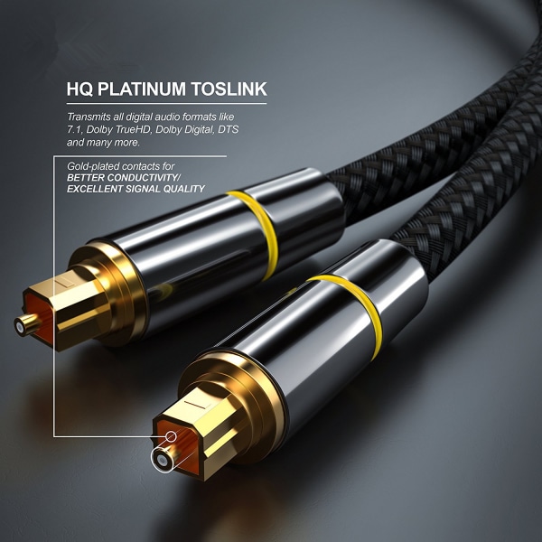 Digitalt optisk fiber audiokabel SPDIF udgangskabel forstærker sp