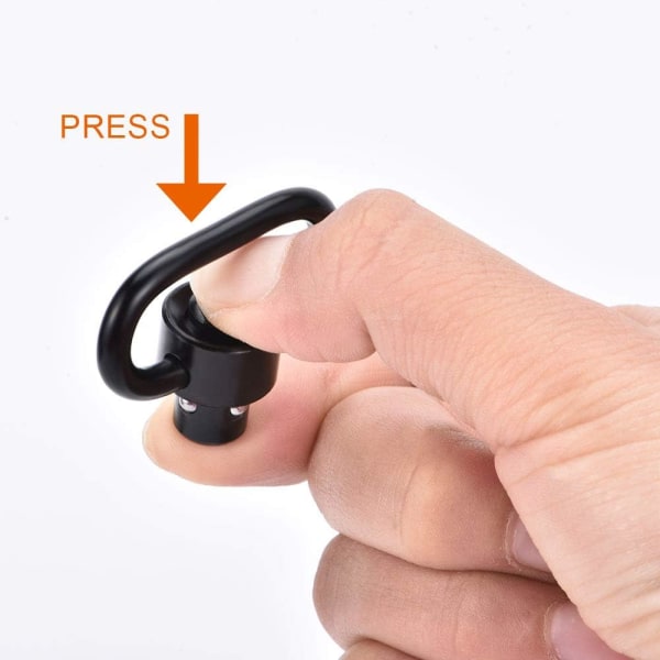 2 stk. QD Sling Mount Rifle Swivels Mount 1,25\" Loop Heavy Duty Pu
