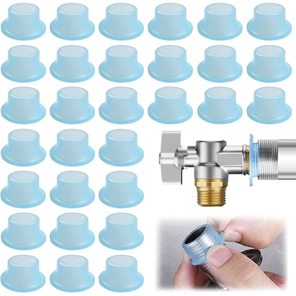 Vattentät kranpackning, läckagesäker kranplugg för 1/2 tums kranventil, gummi ventilpackningar (Stil 3)