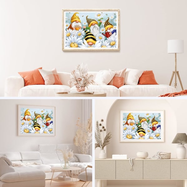 30x40cm, Bee Diamond Painting Kit 5d diamantmalt rhinestone e