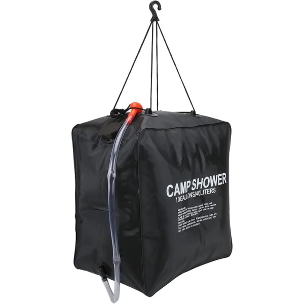 Solarduschpose, 40L Solarduschpose Energi Opvarmet Badevand