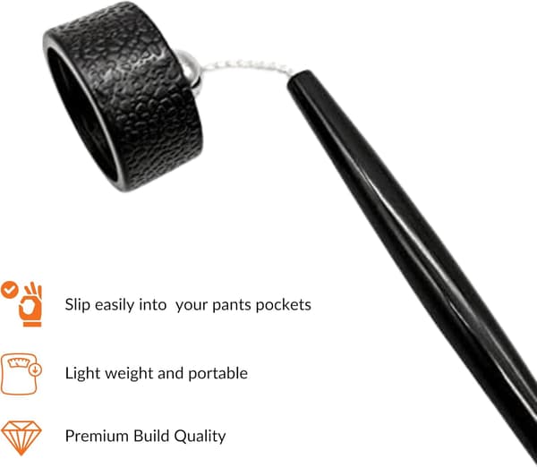 1 stk Sort Suspender Chokolade Hat Pro Series Cirkel Pool Kridt Holder