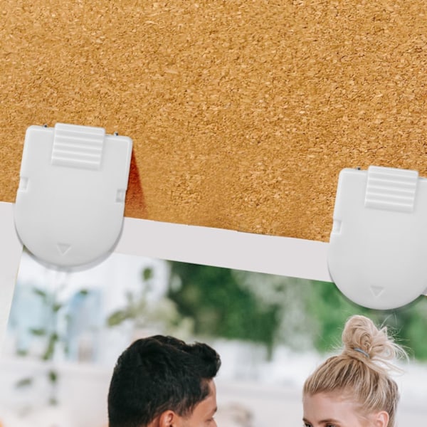 50 stk. rumdelerclips: Plastik stofpanel rumdelerclips til stofvægge Kroge til noter Memoer Billeder Fotoramme