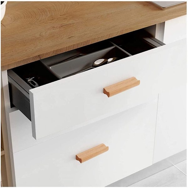 2 kpl Puinen Kaapin Veto 128mm Laatikon Huonekalu Veto Ruuveilla