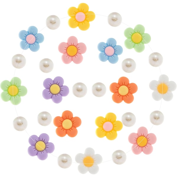 Kukka-kenkäkoristeet tukkeihin sandaaleihin rannekoruihin asusteiden koristeluun, söpö kesäinen Daisy-kenkäkoru aikuisille naisille syntymäpäiväjuhlien suosio