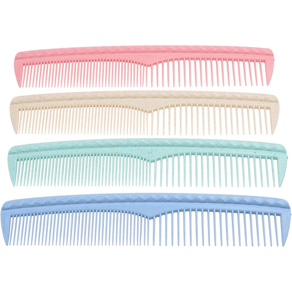 Hårkamset - 4 Färger Hållbara Plastkammar (22cm*5cm) - Grova